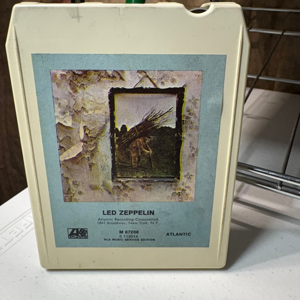 Led Zeppelin IV Untitled 8-Track Tape RCA Music Service M 87208 Atlantic Cream